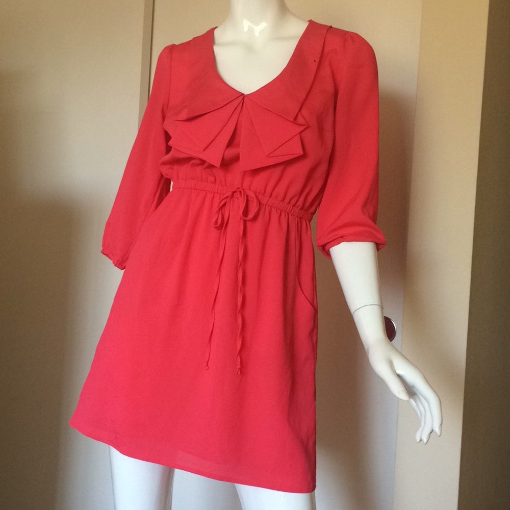 Coral dress
